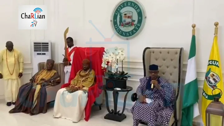 Watch How The Olu Of Warri Alake Of Egbaland Visits Adedapo Oluseun Abiodun Governor of Ogun State