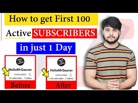 How To Get First 100 Active Subscribers in just 1 Day (GUARANTEED) | Hindi | @HelloMrGaurav