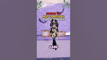 THE BEST Dress to Impress Gamepass?! #dresstoimpress #dti #roblox