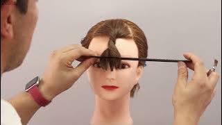 How to cut twisted fringe step by step tutorial, learn how to cut Gorgeous bang in few minutes #bang