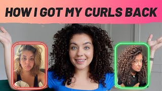 HOW I GOT MY CURLS BACK | from serious heat and bleach damage!