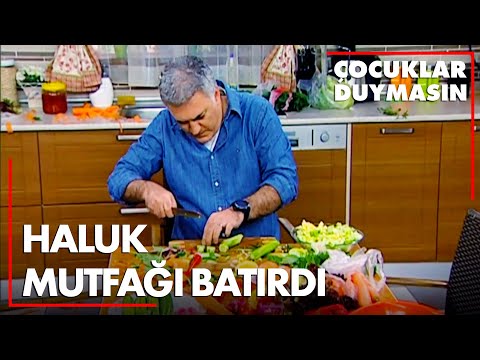 Haluk, Meltem için yemek yapıyor - Çocuklar Duymasın