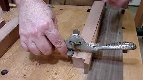 Hand beading woodwork