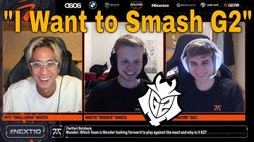 Wunder Talks About G2 - FNC AMA