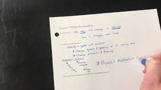 Mrs. Gastler - Defining Acceleration