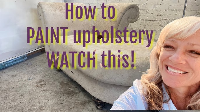 How to paint Upholstery and keep it soft 