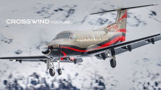 Pilatus PC-12 Action | Happy New Year 2023 | Engadin Airport Februar 2022