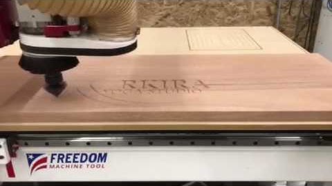 Freedom Machine Tool Mahogany Sign