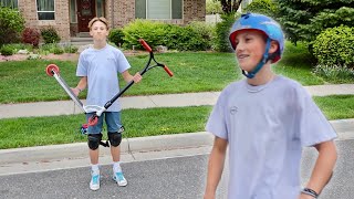 Surprising Kid With His Dream Scooter