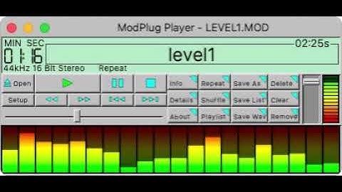 ModPlug Player v2 Alpha 3 - Back To The Future II Game Music (Amiga Version) - Level 1