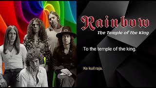 The Temple Of The King  Rainbow 1975 S Terjemahan