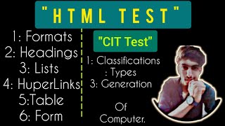 Famous Html Test || CIT Test || @CodeWithHassan87 #html #html5 #test Wealth