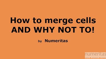 Merging Cells in Excel (should not be allowed!)