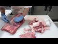 『肉捌き』精肉店の仕事　和牛肉ブリスケ捌き4.5.等級