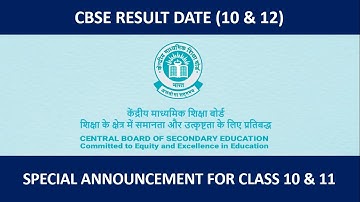 CBSE Board Exam Result 2021 Date | Class 10th | Class 12th | Special Announcement