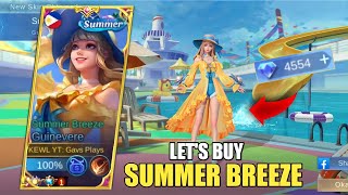 FINALLY!! MY FIRST GAMEPLAY WITH SUMMER BREEZE SKIN! - MLBB