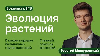 7.1. Эволюция растений | Ботаника к ЕГЭ | Георгий Мишуровский