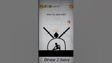 How to save him? #draw2save Level 44🤪#shorts #viral #gaming #trending