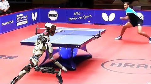Table Tennis Robot vs Human, Who Wins? | NOT Real | Wonder Studio Ai