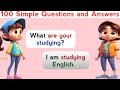 100 Simple Questions and answers Learn English