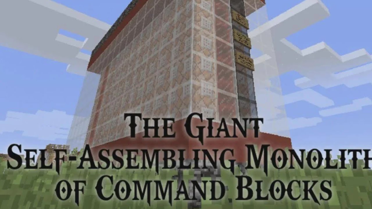 Minecraft Command Block Self Build *The Giant Self-Assembling Monolith of Comand Blocks* - YouTube
