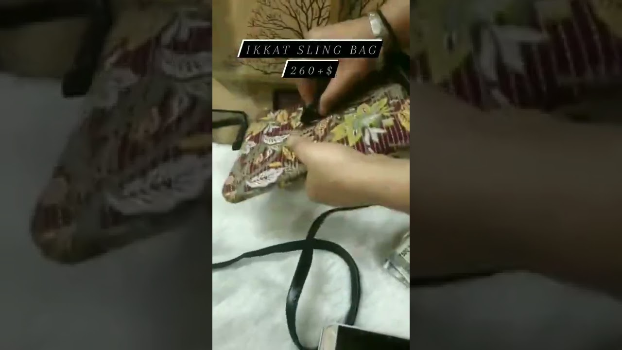 Ikkat Sling Bag 260+$. 