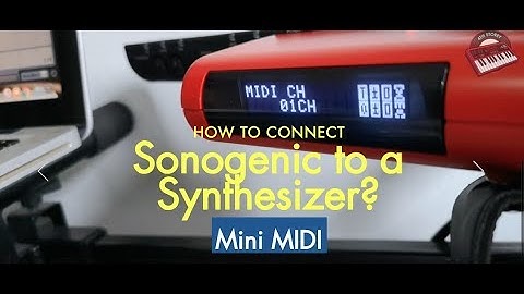 Sonogenic - How to Connect MIDI to External Keyboard Synthesizer
