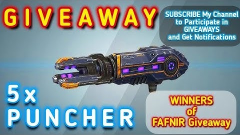 War Robots. PUNCHER GIVEAWAY. New Lockdown Heavy Weapon + WINNERS of Fafnir Giveaway. #WRwinPuncher
