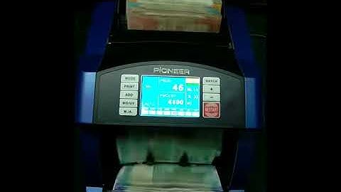 pioneer mix cash counting machine with fake note detection
