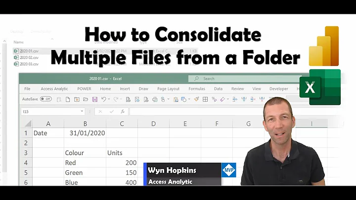 Combining Multiple Files from a folder using Power Query in Excel or Power BI