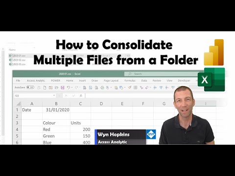 Combining Multiple Files from a folder using Power Query in Excel or Power BI