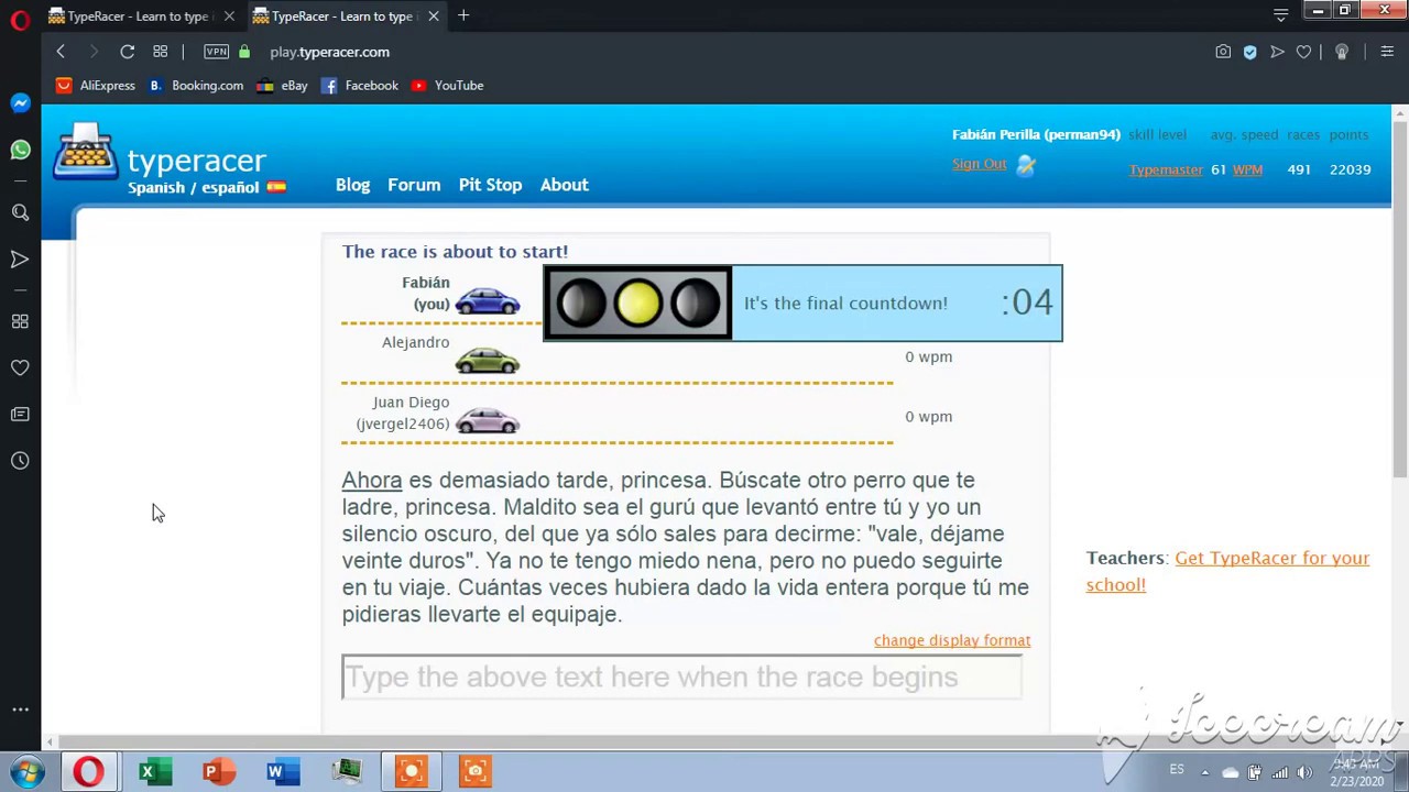 All-New Typeracer in Spanish: ¡Bienvenido al nuevo Typeracer Español! –  TypeRacer Blog