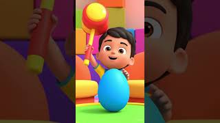 Surprise Egg Fun! 🥚🔨 Learning Fruits, Bubbles, and Donuts for Kids | Fun Animation