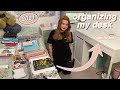 Organising my desk and stationary for back to school 2021 *desk tour | Ruby Rose UK