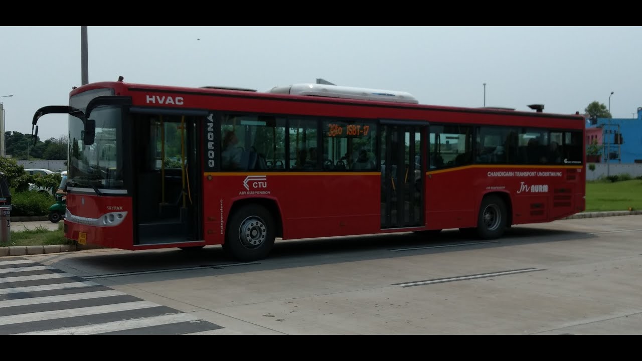 Kharar To Chandigarh ISBT - 43 | CORONA BUS | AC BUS | ONBOARD JOURNEY | CHANDIGARH HIGHWAY