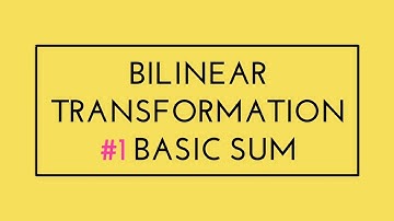 Bilinear Transformation in Tamil #1 - Basic Sum - Analytic Function - Engg. Maths-2