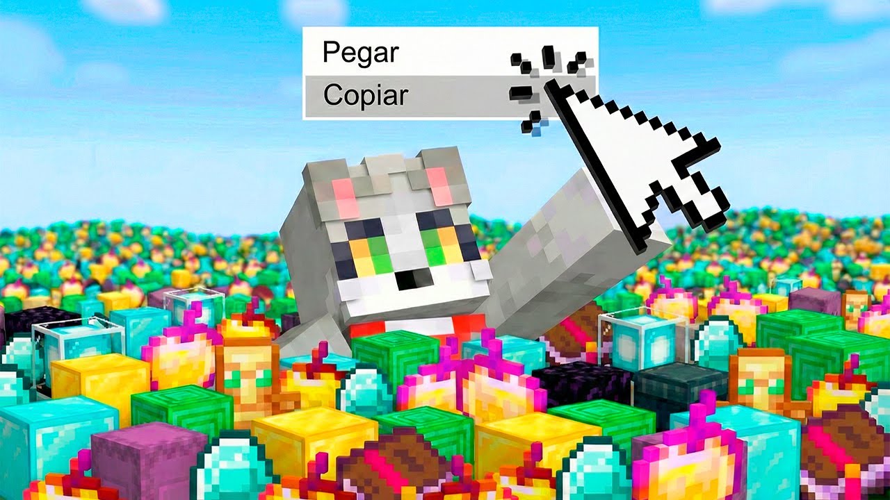 Hice Trampas con COPIAR y PEGAR en Minecraft 😂