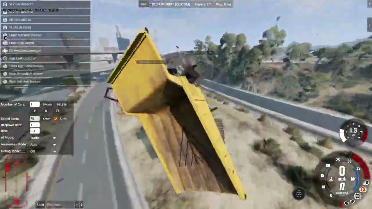 BeamNG Drive Dump truck Fun