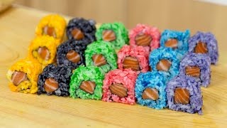 Rainbow Colored Sushi Rice - Sushi Cooking Ideas #1