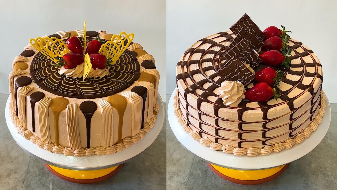 tutorial para decorado de pasteles con ganache de chocolate y dulce de leche