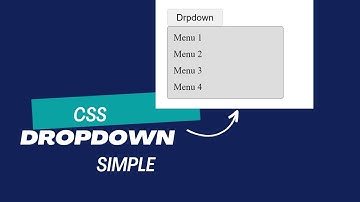Learn CSS dropdown menus | Beginners | Step by Step