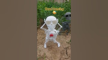 head Dancing skeleton dance #viralvideo #skeleton #dance #3dprinter #shorts #shortvideo #model