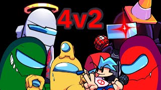 4v2 (Double kill but it’s 4 impostors, 1 crewmate and boyfriend) [credits in description]