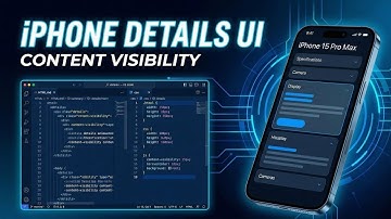 iPhone Details & Summary UI | HTML CSS JS | Content Visibility Tutorial | CodeByTushu
