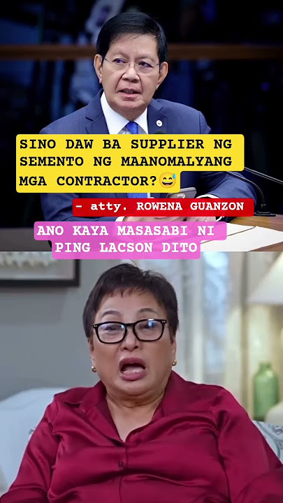 SINO DAW SUPPLIER NG SEMENTO ?#news #pinglacson #dpwh #viral #news #shorts