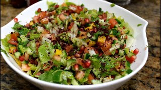 Pomegranate Salad | طريقة عمل سلطة الرمان الشهية و الصحية #cookingsketchbook #salad #سلطة #أكل