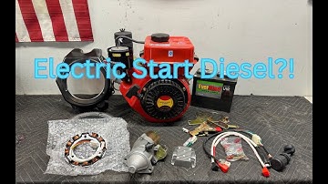 How to: Electric Start Conversion 168F Chinese Diesel Engine
