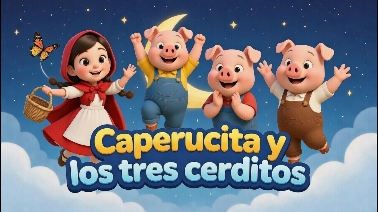 2 Cuentos Infantiles para Dormir 🌙 | Caperucita Roja + Los Tres Cerditos 🐺🐷🐷🐷