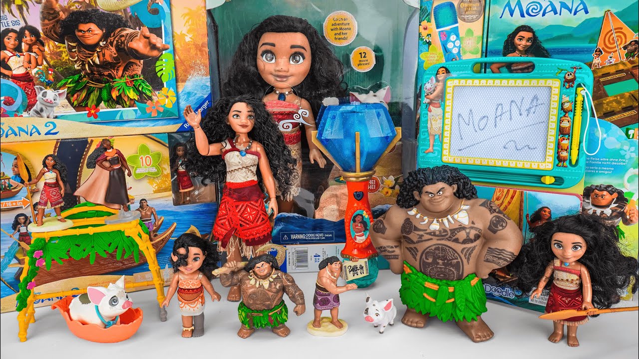 26 Mins 11  Disney Moana Cute Collection Toys Unboxing Review ASMR #moana #disney