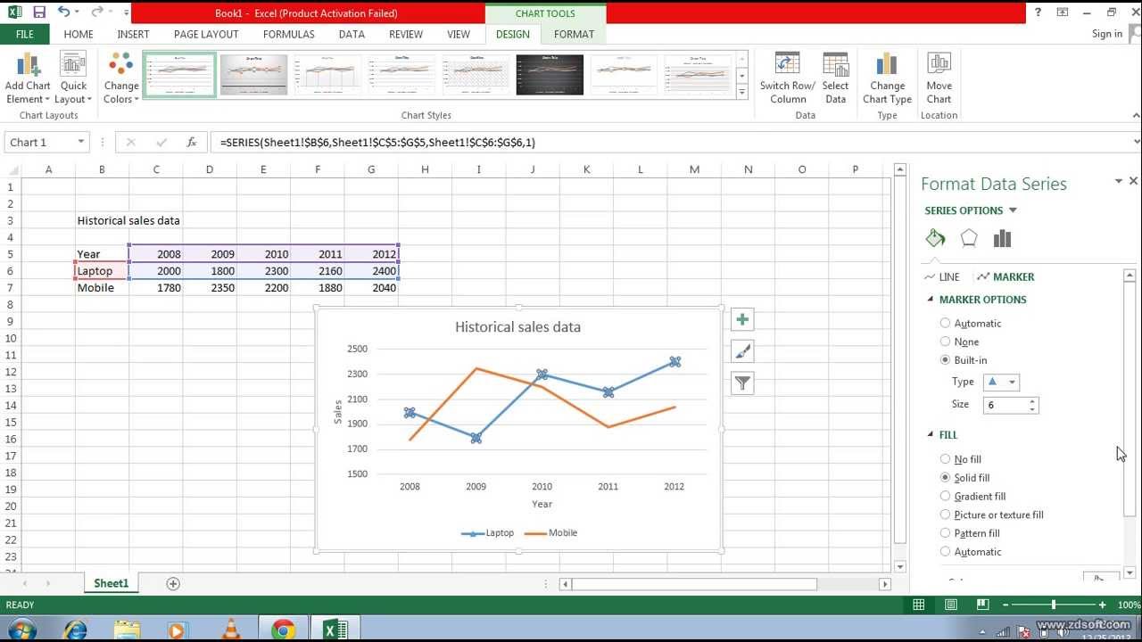 How To Create A Line Chart In Excel